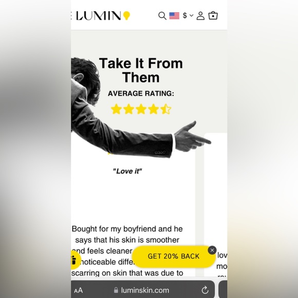 🖤Nwt “Sale”LUMIN Face wash & Moisturizer set can be used by a Man or Woman - Picture 8 of 8